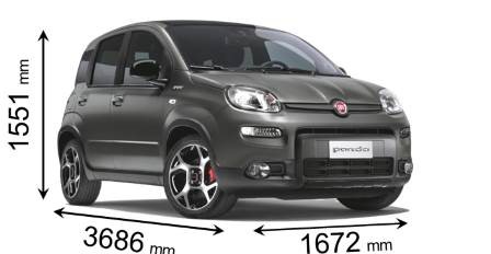 fiat pandina dimensioni