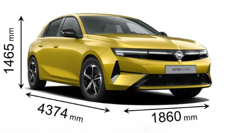 opel astra dimensioni