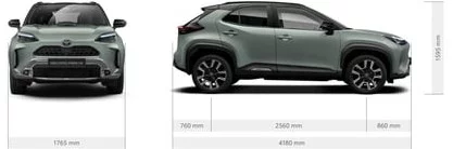 toyota yaris cross n1 dimensioni