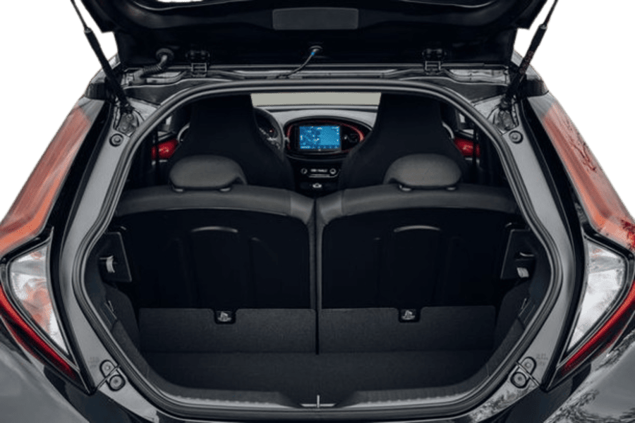 toyota aygo x bagagliaio