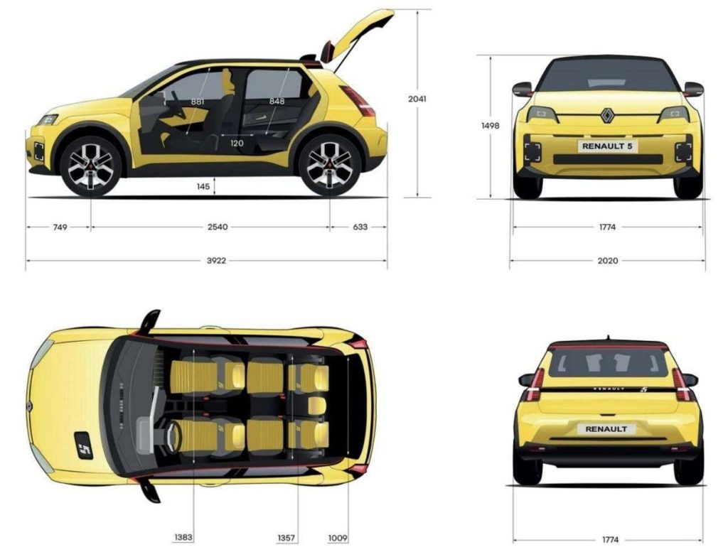 renault 5 dimensioni