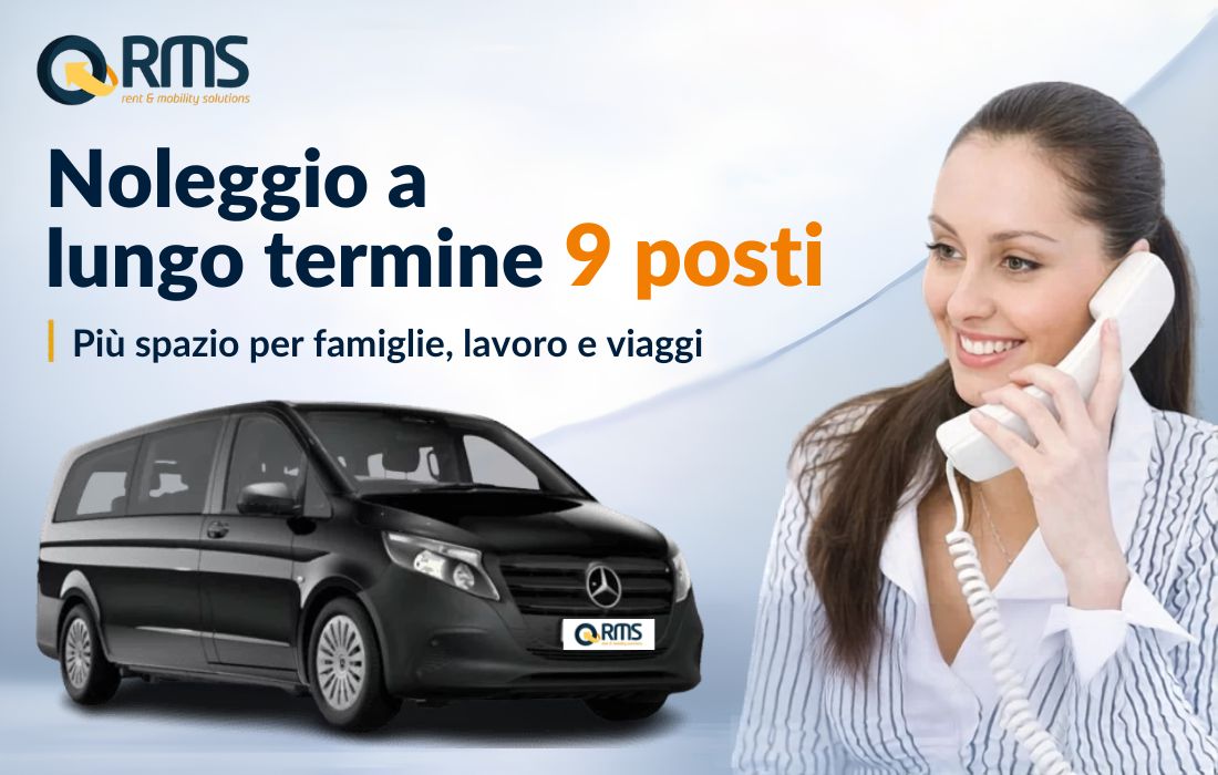 noleggio a lungo termine 9 posti