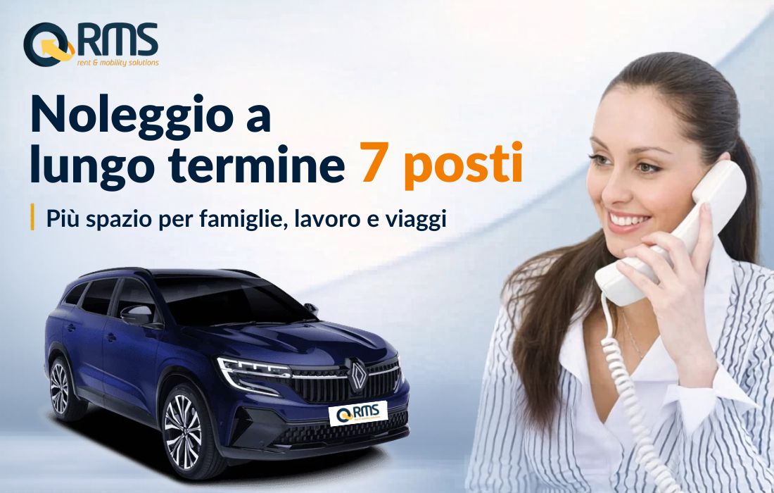 noleggio lungo termine 7 posti