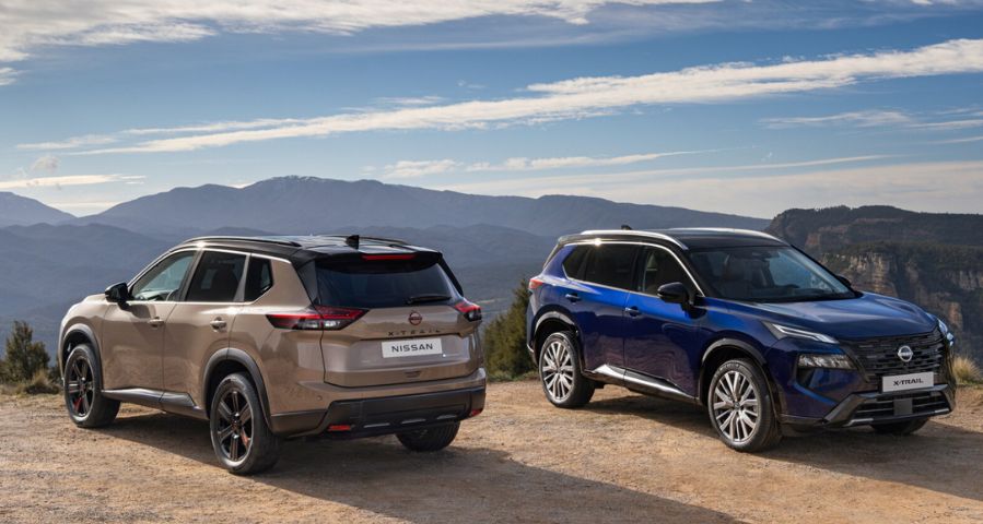 nuova nissan x trail fronte retro